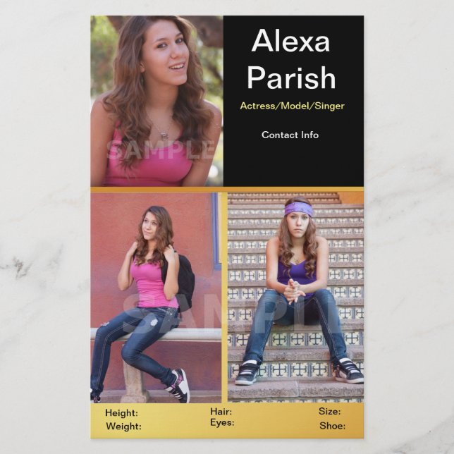 Modell/Vorlage der Comp-Karte mit einseitigem Kopf Flyer (Vorne)