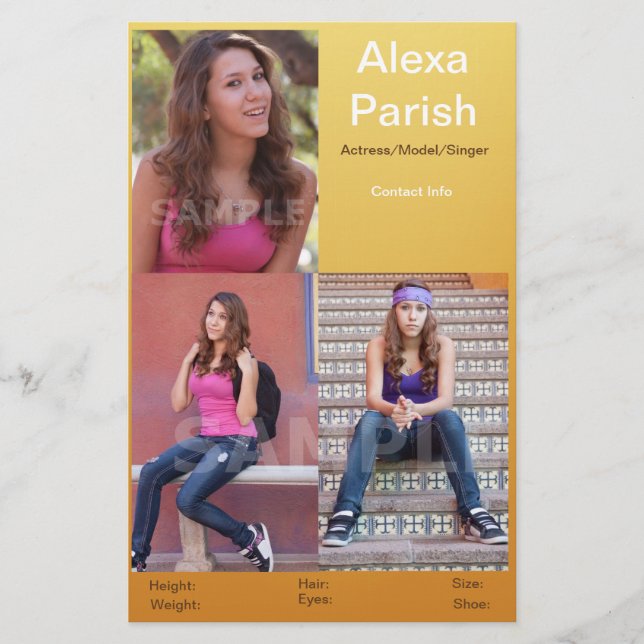 Modell/Vorlage der Comp-Karte mit einseitigem Kopf Flyer (Vorne)