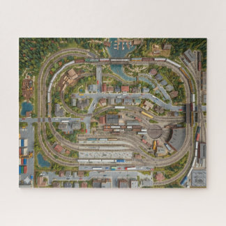 Modellbahn-Layout-Rätsel Puzzle