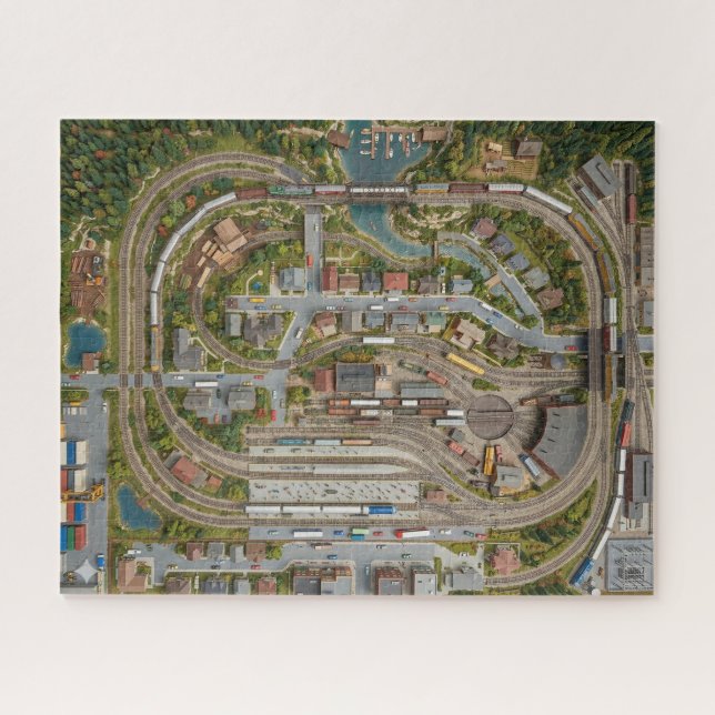 Modellbahn-Layout-Rätsel Puzzle (Horizontal)