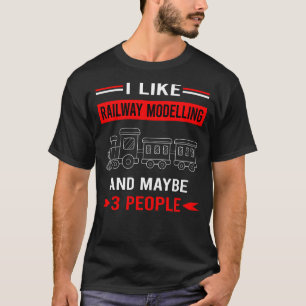 Modellbahn Modell Eisenbahn Züge T-Shirt