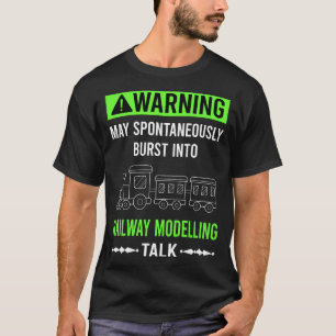 Modellbahn Modell Eisenbahn Züge T-Shirt