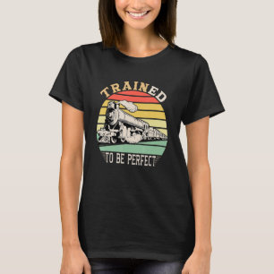 Modellbahnanlage alte Dampflokomotive T-Shirt