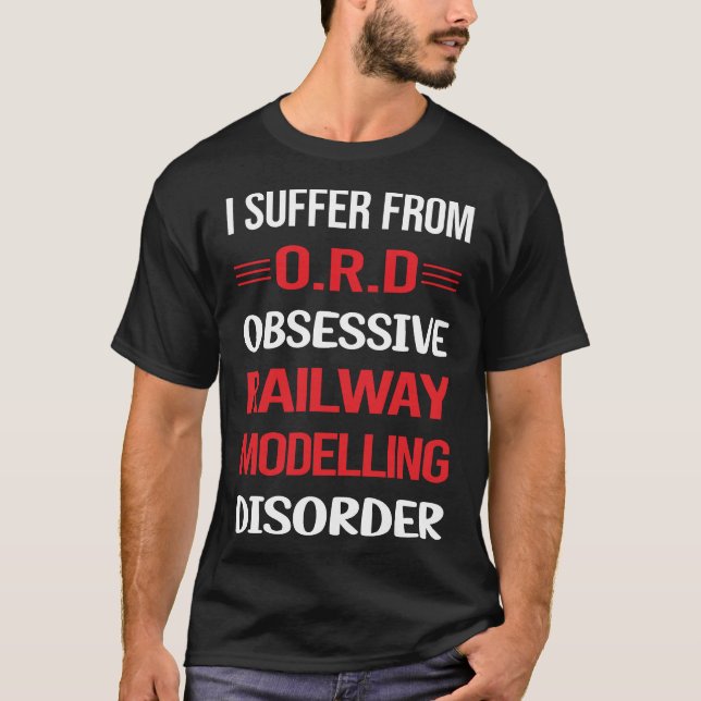 Modellbahnmodell Eisenbahnzug T-Shirt (Vorderseite)