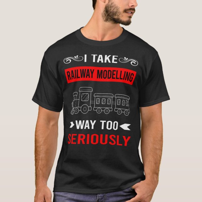 Modellbahnmodell Eisenbahnzug T-Shirt (Vorderseite)