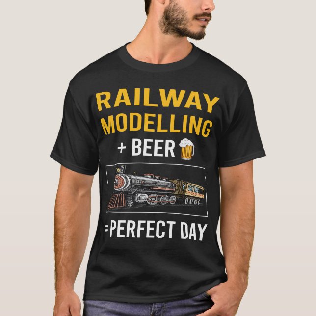 Modellbahnmodell Eisenbahnzug T-Shirt (Vorderseite)