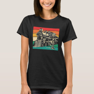 Modellbahnzug Eisenbahn Lokomotive Zug T-Shirt