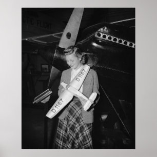 Modellbau-Deutscher Airplane, 1938 Poster