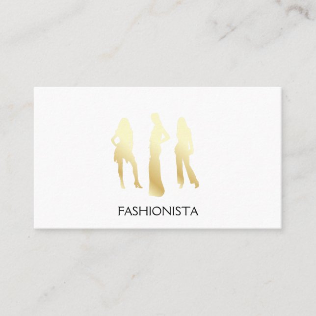 Modelle (Gold) Visitenkarte (Vorderseite)