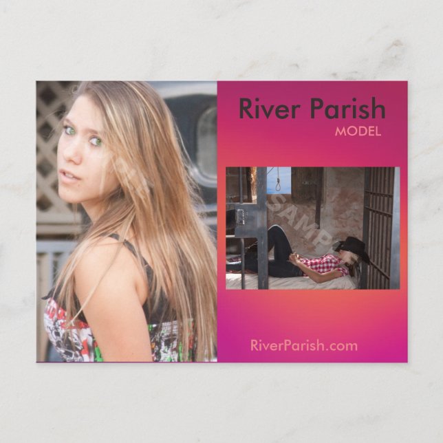 Modelle Schauspieler Headshot Zed/Comp-Karte Postkarte (Vorderseite)