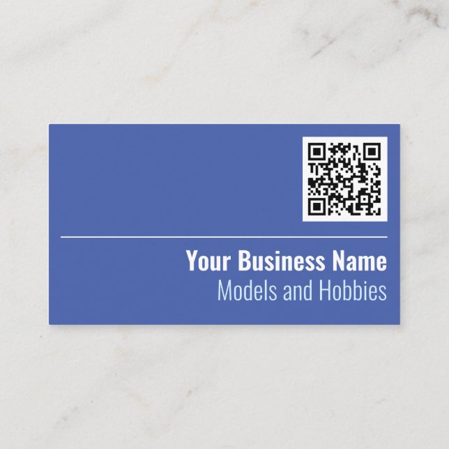 Modelle und Hobbys QR Code Business Card Visitenkarte (Rückseite)