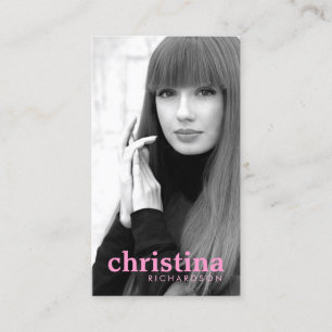 Modelle und Schauspieler Modernes Headshot III Visitenkarte