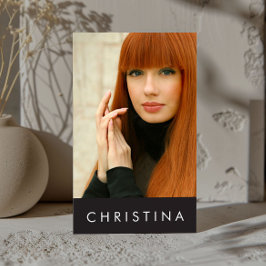 Modelle und Schauspieler Modernes Headshot Visitenkarte