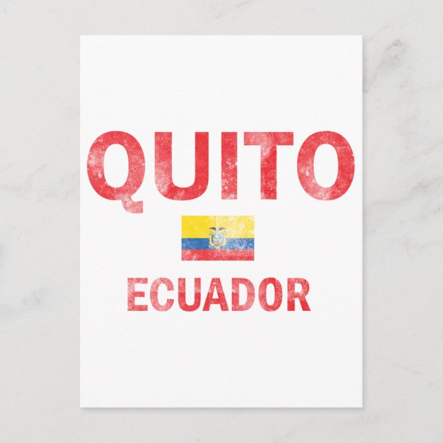 Modelle von Quito Ecuador Postkarte (Vorderseite)
