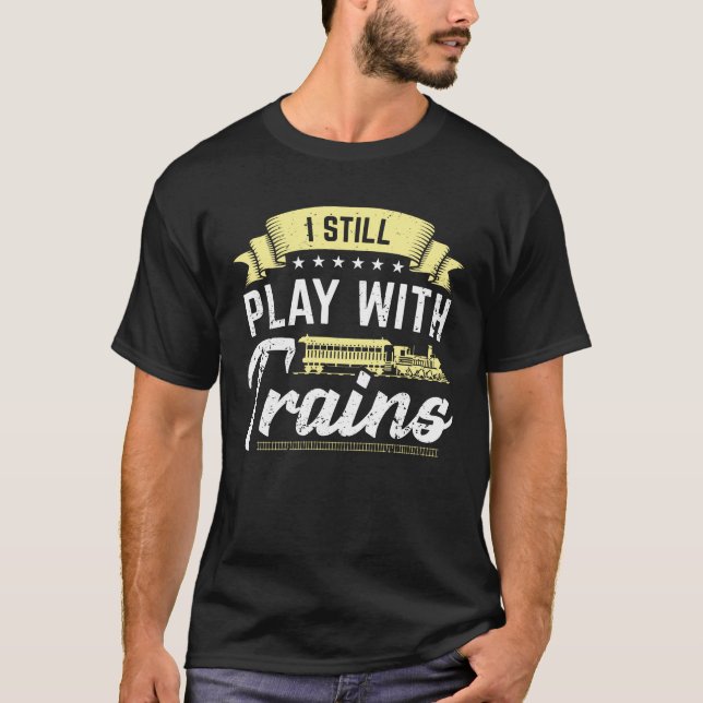 Modelleisenbahnfahrergeschenk T-Shirt (Vorderseite)