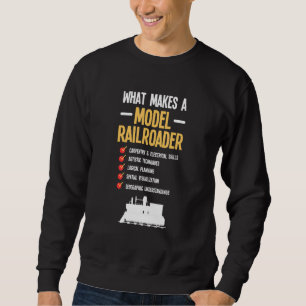 Modelleisenbahnzug Eisenbahn-Dampflokomotive Sweatshirt