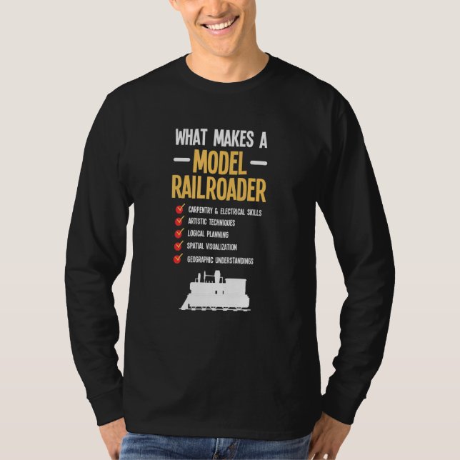 Modelleisenbahnzug Eisenbahn-Dampflokomotive T-Shirt (Vorderseite)