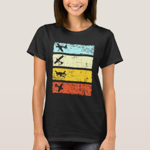 Modellflugzeug Flug Modellflugzeug Retro Vintage T-Shirt