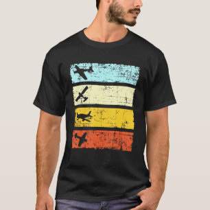 Modellflugzeug Flug Modellflugzeug Retro Vintage T-Shirt