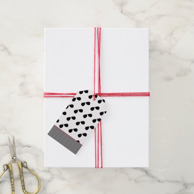 Modellflugzeug für Aviator-Sonnenbrillen Geschenkanhänger (Mit Garn)