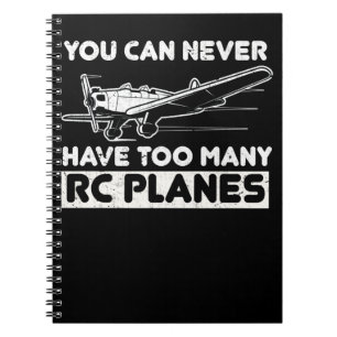 Modellflugzeug-Pilot RC-Flugzeug Notizblock