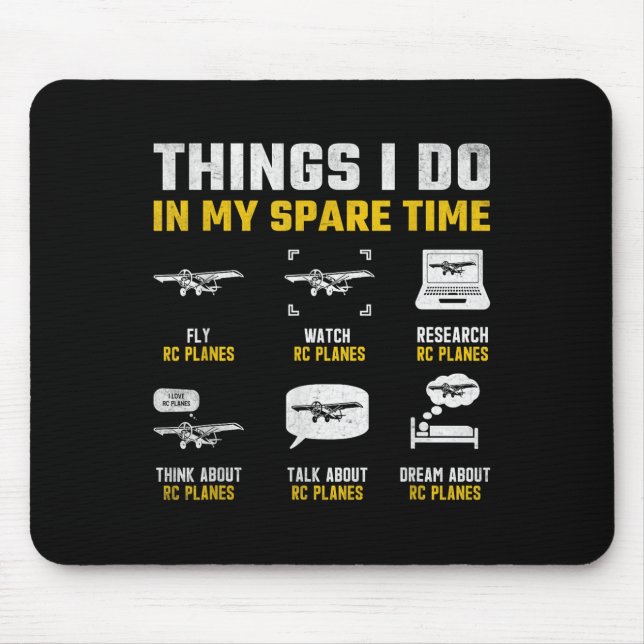 Modellflugzeug RC-Flugzeug Flugzeug Männer Dinge,  Mousepad (Vorne)