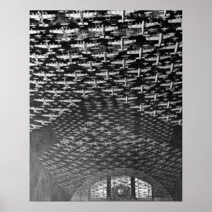 Modellflugzeuge, 1943. Altes Foto Poster