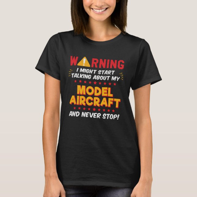 Modellflugzeugmodellbau T-Shirt (Vorderseite)
