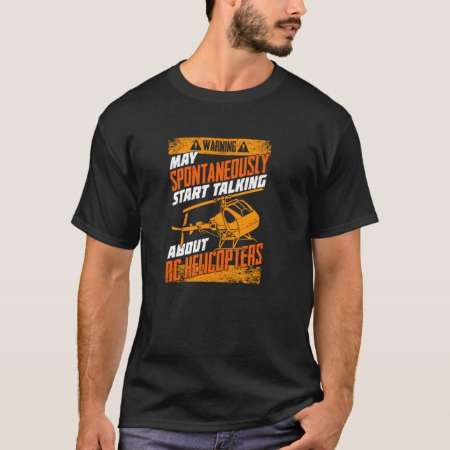 Modellhubschrauber für ein RC-Copter-Pilot T-Shirt (Vorderseite)