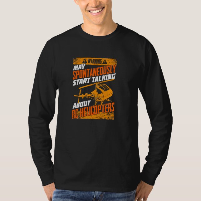 Modellhubschrauber für ein RC-Copter-Pilot T-Shirt (Vorderseite)