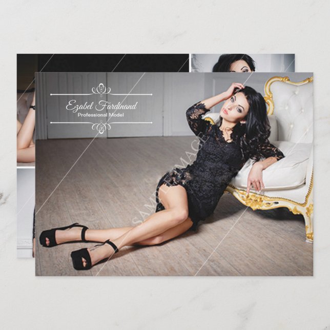 Modellieren der Comp-Karte Einladung (Vorne/Hinten)