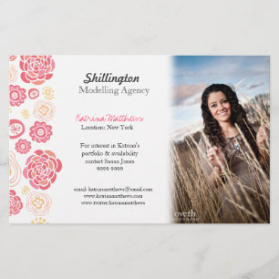 Modellieren der Foto-Werbekarte für Stylist Flyer