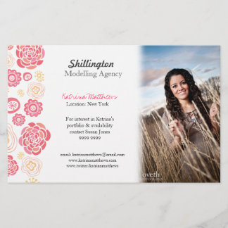 Modellieren der Foto-Werbekarte für Stylist Flyer