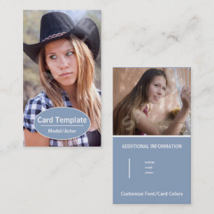 Modellieren des Schauspiel-Kartenkopfs Visitenkarte