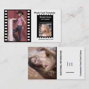 Modellieren des Schauspiel-Kartenkopfs Visitenkarte