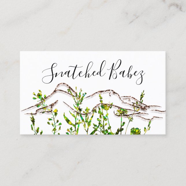 Modellieren von QRCODE-Rose-Gras-Bläschen Visitenkarte (Vorderseite)