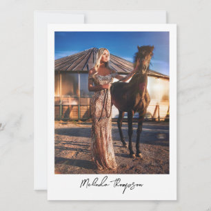 Modellieren von Schauspiel Comp Card 5 Foto Skript