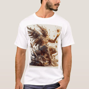 Modellierter 3D-T - Shirt: Futuristisches geometri T-Shirt
