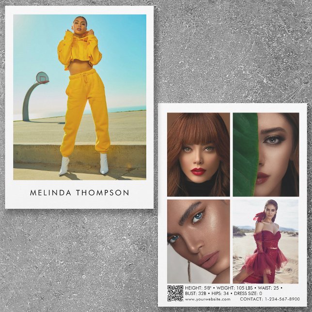 Modellierung des Actor Comp Card 5 Foto QR Code (Von Creator hochgeladen)