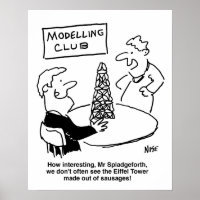 Modellierung des Eiffelturms aus Wurst