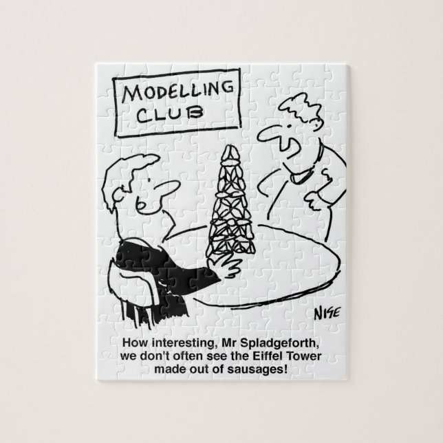 Modellierung des Eiffelturms-Cartoon Puzzle (Vertikal)