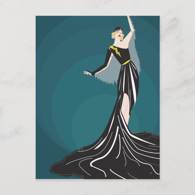 Modellillustration der 1920er Jahre Postkarte (Vorderseite)