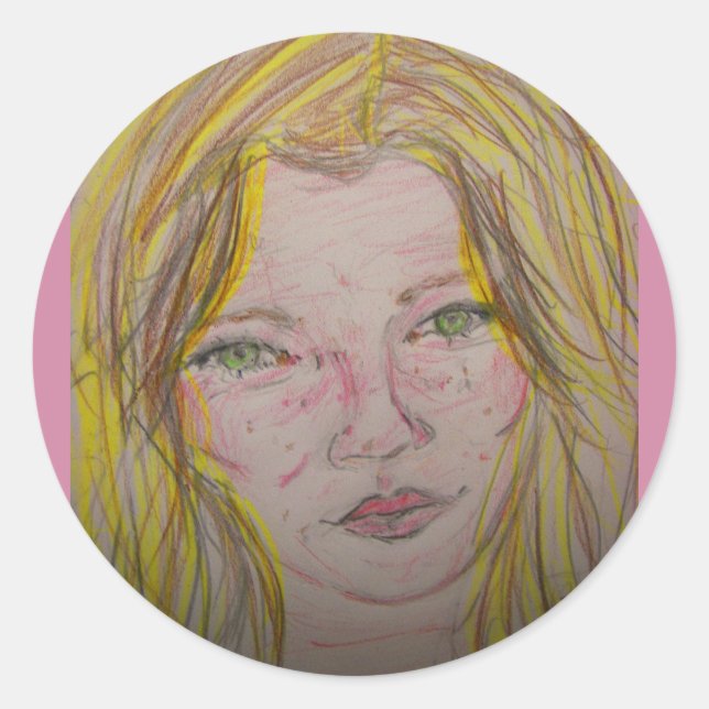 Modellmerkmale Runder Aufkleber (Vorderseite)