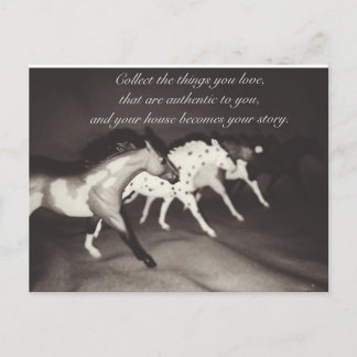 Modellpferde sammeln die Dinge, die Sie Liebe Postkarte