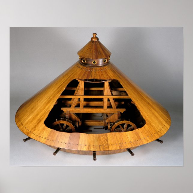 Modellrekonstruktion des Designs von da Vinci Poster (Vorne)