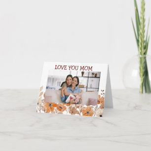 Moden Floral Happy Mother Day Card Karte