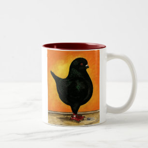 Modena Black Schietti Pigeon Zweifarbige Tasse