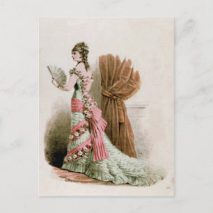 Modeplatte ~ Postkartenkleid Französisch Vintage Postkarte