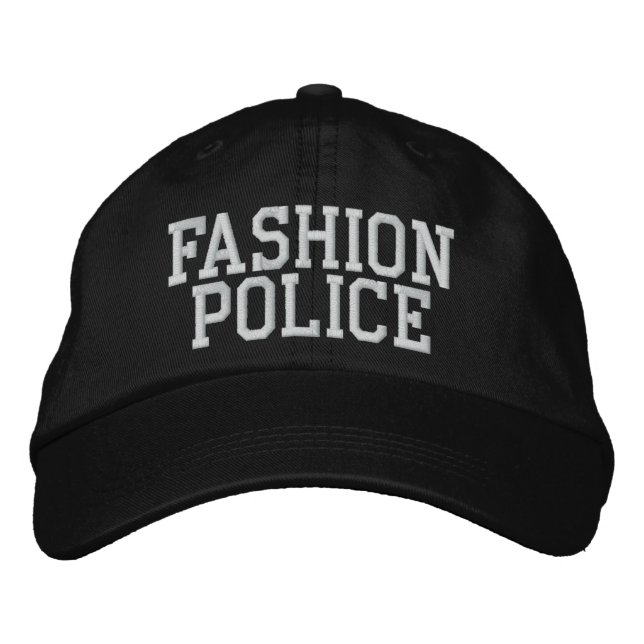 Modepolizei Bestickte Baseballkappe (Vorderseite)