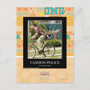 Modepolizei Postkarte